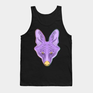 purple maned wolf face Tank Top